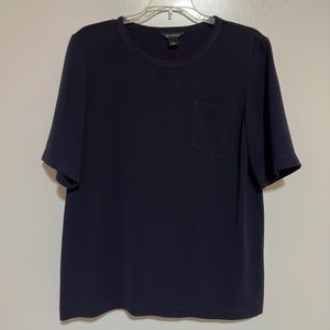 St. John Navy Blue Top Size Small